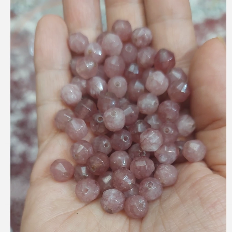 مهره سنگ سان استون تراش 2021 سایز 8 سوراخ دار سنگ اصل طبیعی
