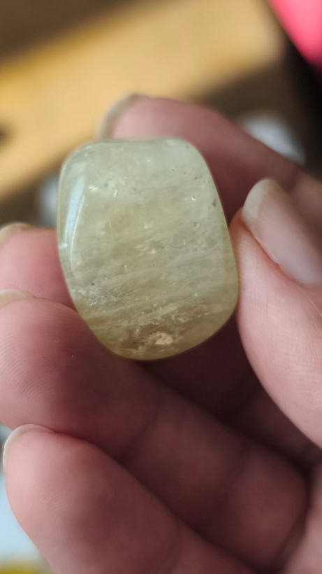 سنگ تامبل کوارتز لیمویی لمون کوارتز ۱۳گرم اصل طبیعی