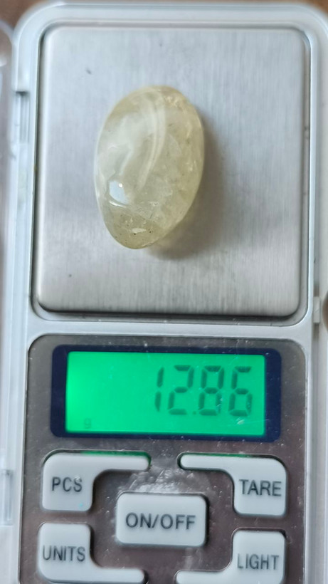 سنگ تامبل کوارتز لیمویی۱۳گرم لمون موارتز اصل طبیعی