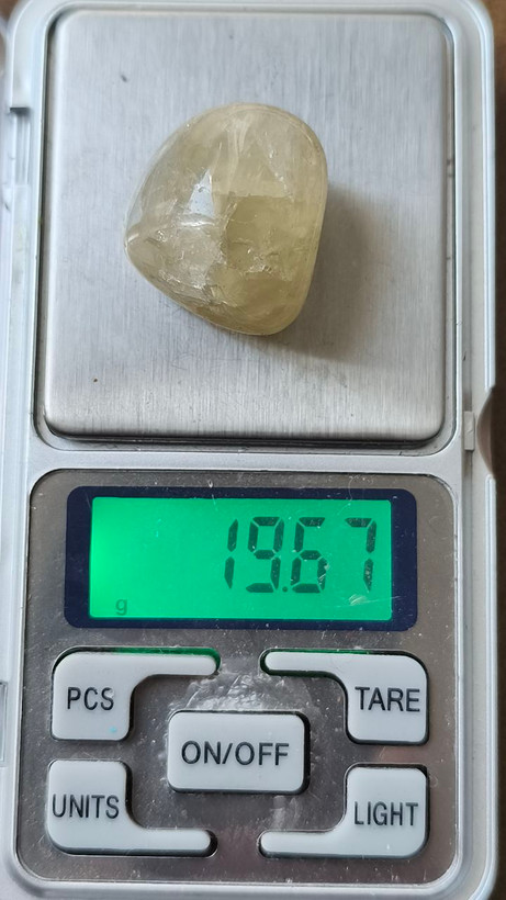 سنگ تامبل کوارتز لیمویی ۲۰گرم لمون کوارتز اصل طبیعی