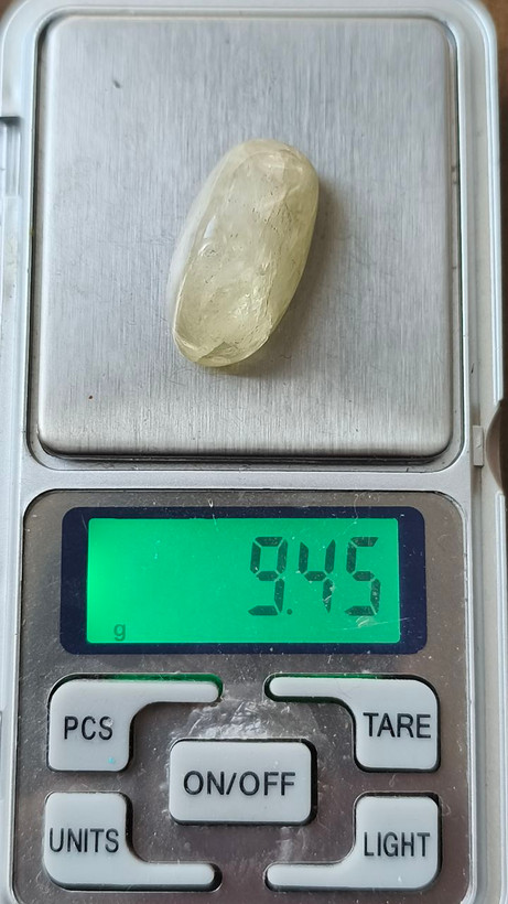 سنگ تامبل کوارتز لیمویی ۹گرم لمون کوارتز اصل طبیعی