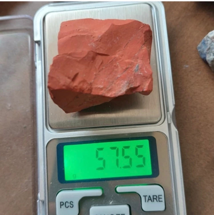 سنگ جاسپر قرمز تراش نخورده راف اصل طبیعی