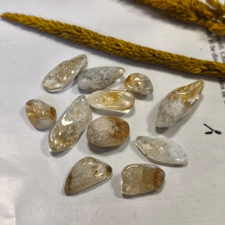 سنگ تامبل سیترین پک ۲۰گرمی اصل معدنی