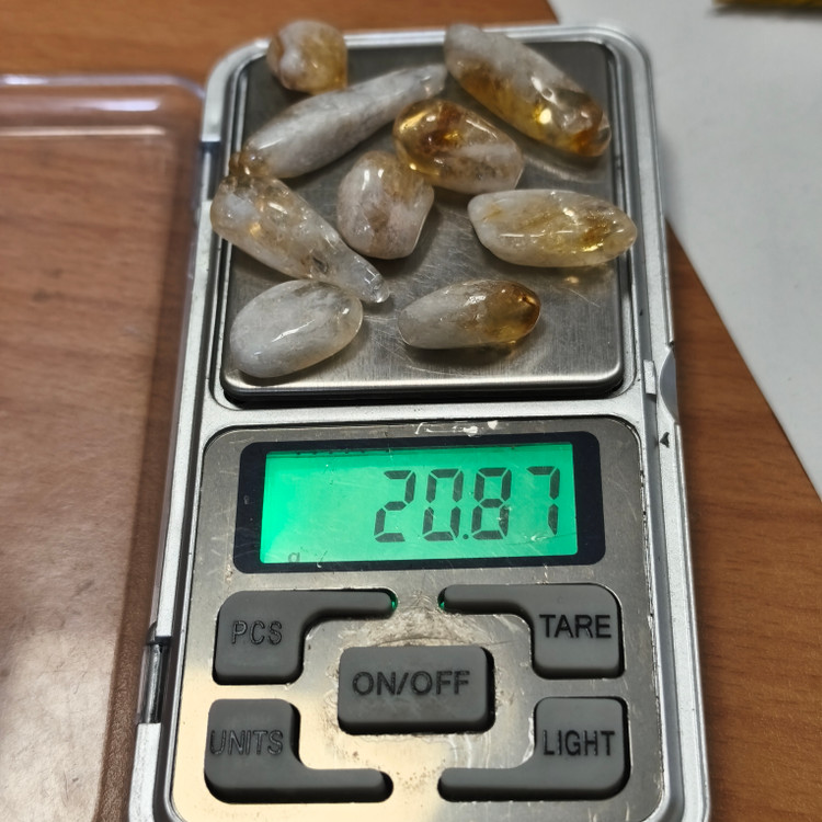 سنگ تامبل سیترین پک 20.87گرم اصل معدنی
