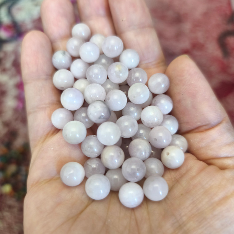 مهره سنگ کنزایت ۸میل اصل معدنی سوراخ دار