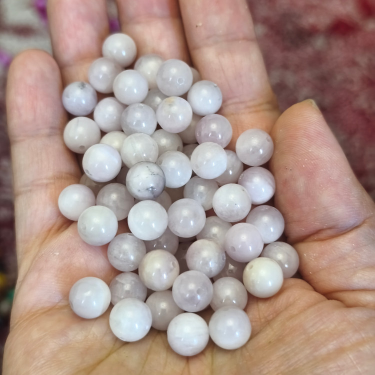 مهره سنگ کنزایت ۸میل اصل معدنی سوراخ دار