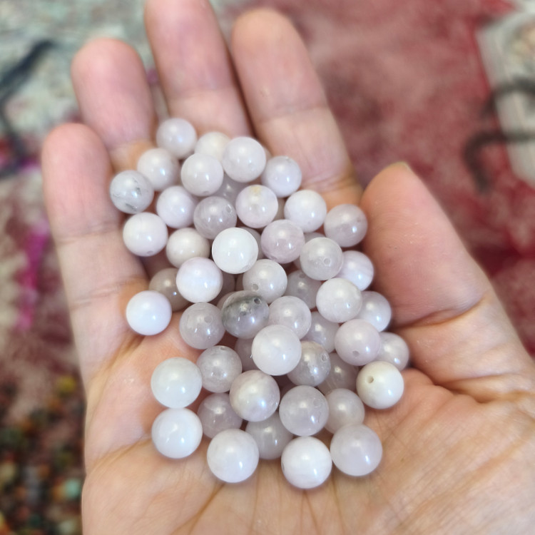 مهره سنگ کنزایت ۸میل اصل معدنی سوراخ دار