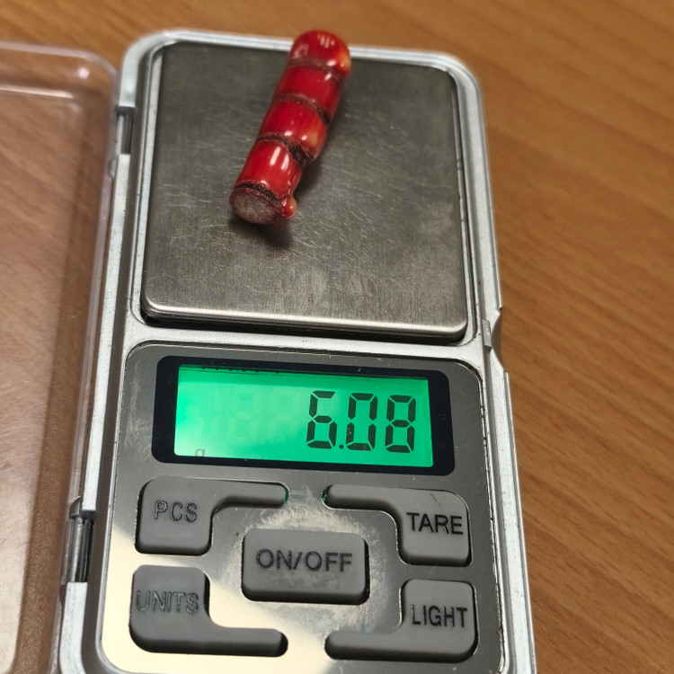مرجان قرمز بزرگ طبیعی6.08 سوراخ دار دریایی مرجان سرخ