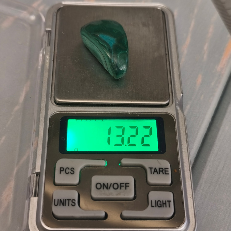 سنگ تامبل مالاکیت اصل کنگو طبیعی معدنی 13.22گرم