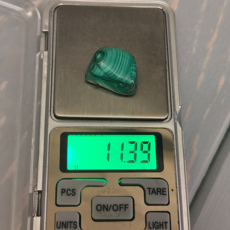 سنگ تامبل مالاکیت اصل کنگو طبیعی معدنی 11.39گرم