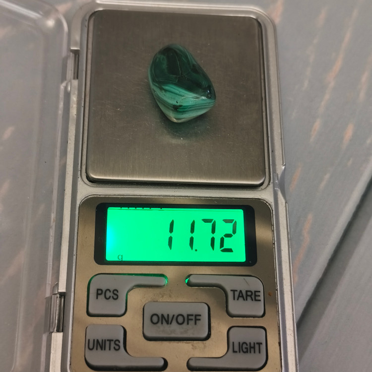 سنگ تامبل مالاکیت اصل کنگو طبیعی معدنی 11.72گرم