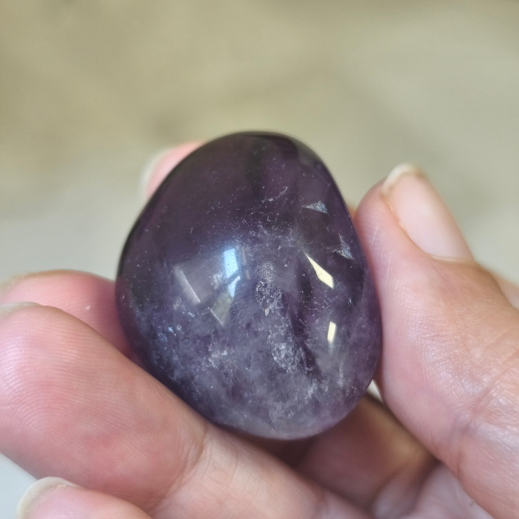 سنگ آمیتیست برزیلی تامبل ۲۵.۹۸گرم اصل معدنی